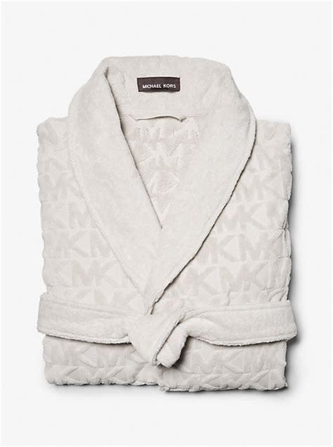 michael kors bathroom set|Logo Cotton Terry Robe .